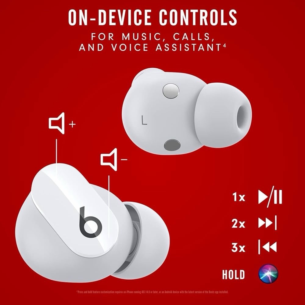 Beats Studio Buds True Wireless Noise Cancelling Earbuds White