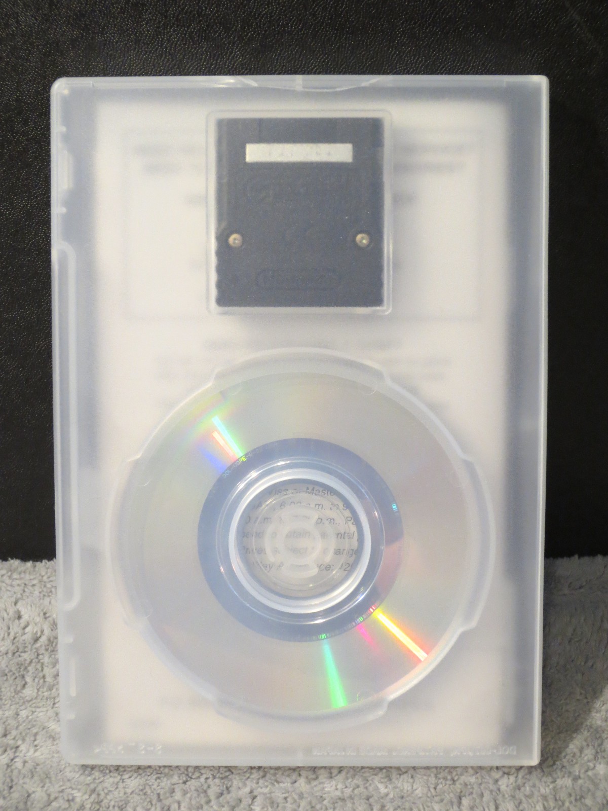 Nintendo GameCube Gameboy Player Start-Up Disc with Manual & Memory Card- Tested