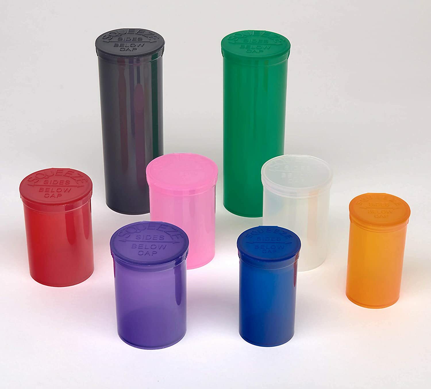 315 Translucent Pink Vials - 13 DRAM Pop Top Bottle - Smell Proof Containers