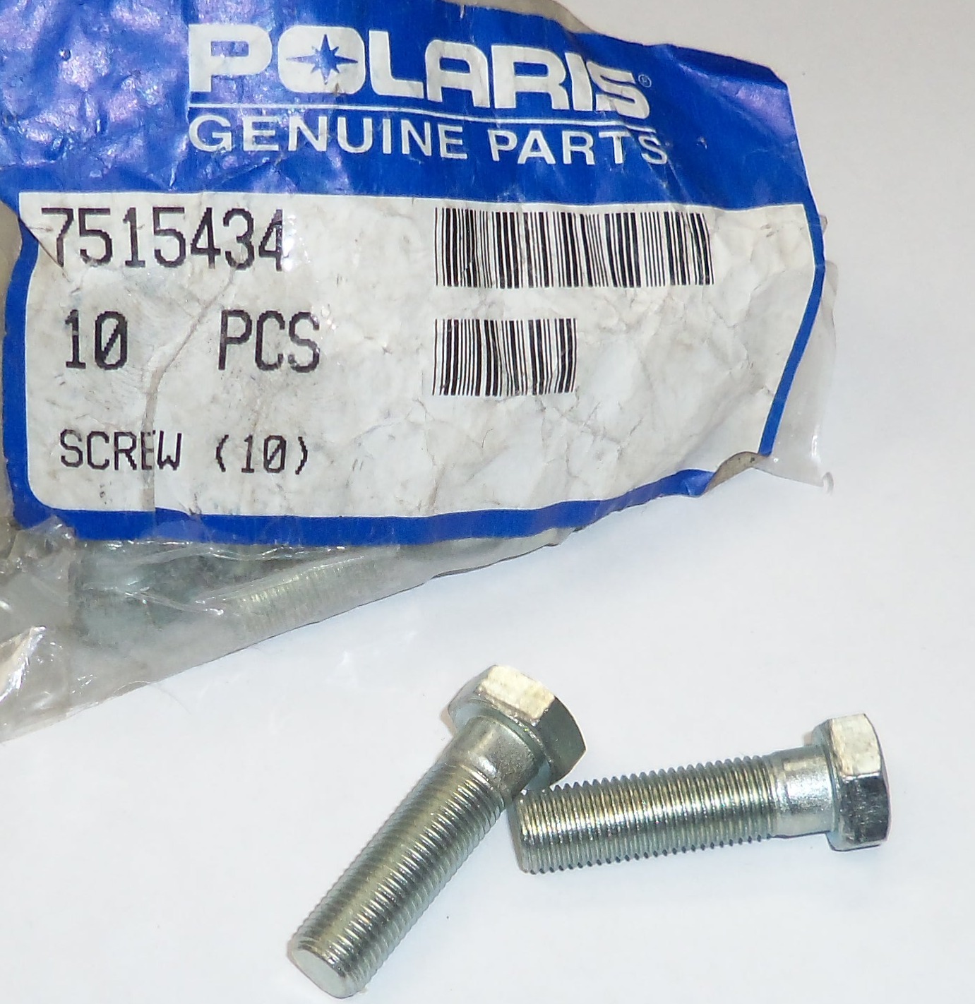 POLARIS PURE OEM NOS SNOWMOBILE BOLT PACK OF 4	7515434