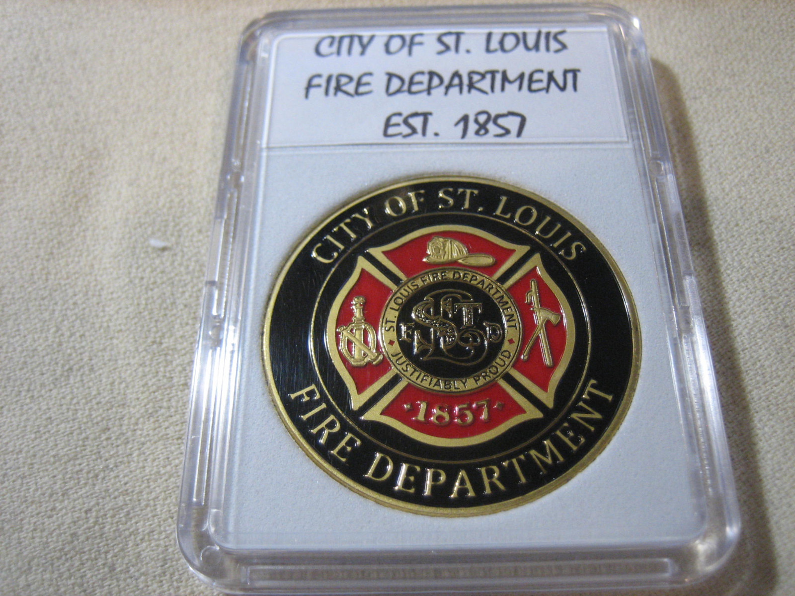 ST. LOUIS FIRE DEPT. Challenge Coin