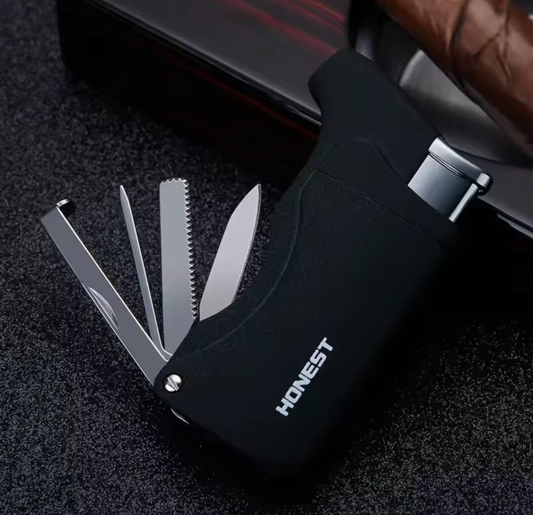 Honest Multifunction Butane Gas Jet Torch Cigarette Lighter With Pipe Rod