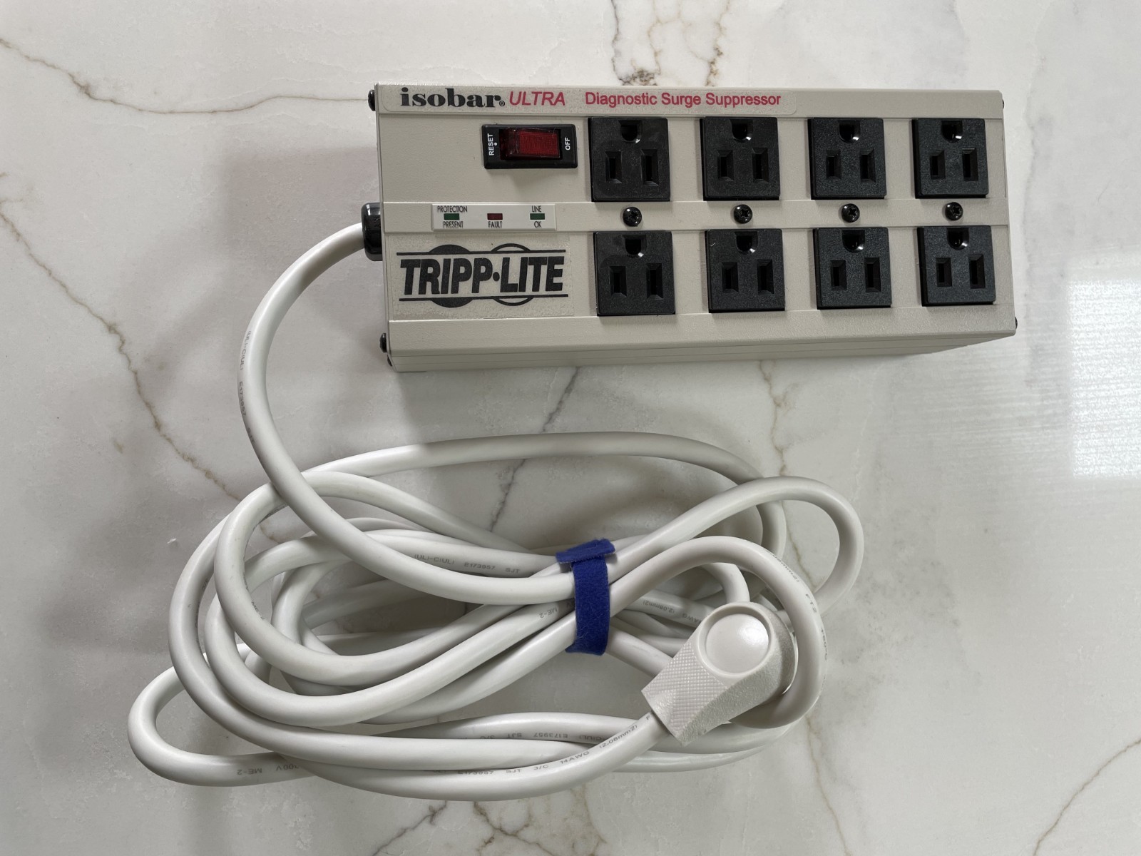 TRIPP LITE ISOBAR ULTRA Surge Protector Strip 8 Outlet Gray