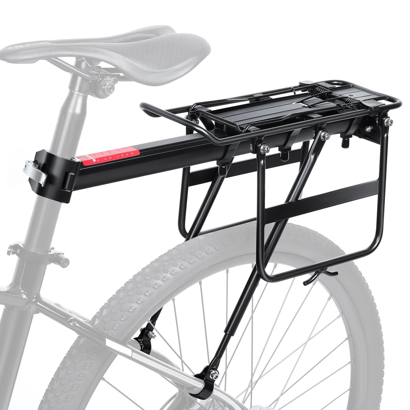 Bike Rear Rack Retractable Bicycle Luggage Rack Adjustable Bicycle Pannier Bi...