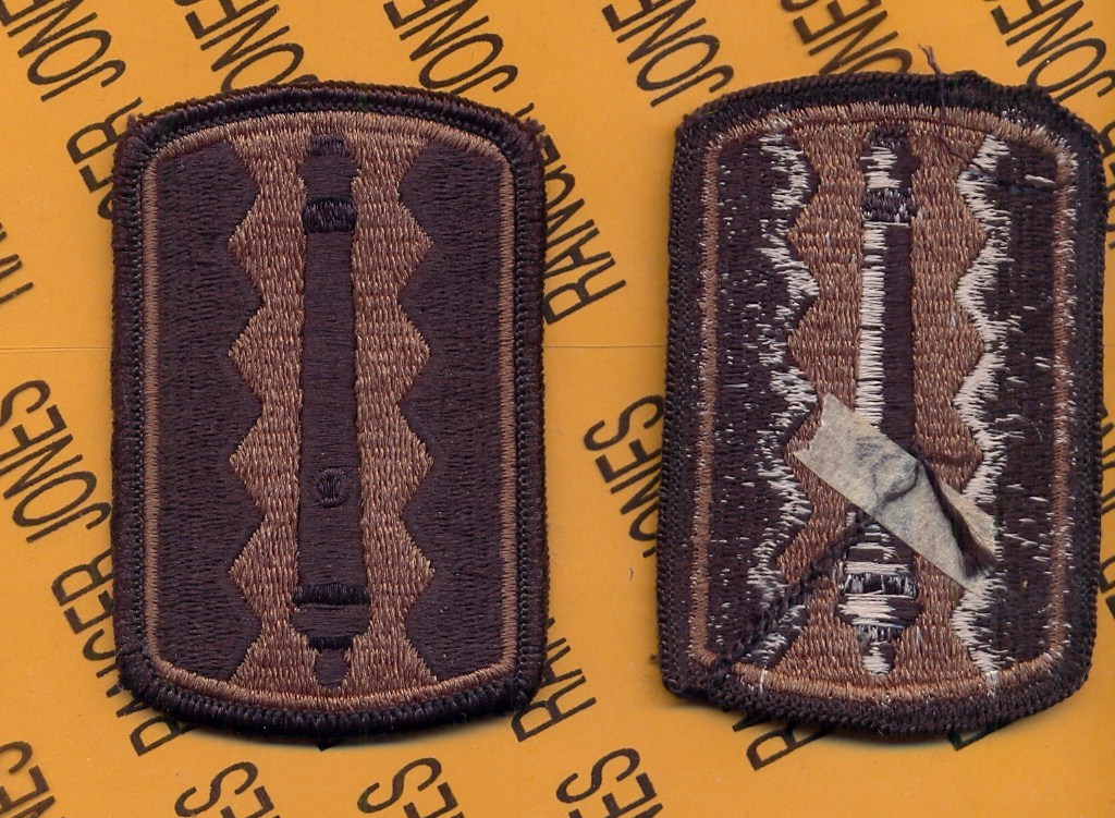 US ARMY 54th FA Field Artillery Fires Brigade OD Green & Black uniform patch