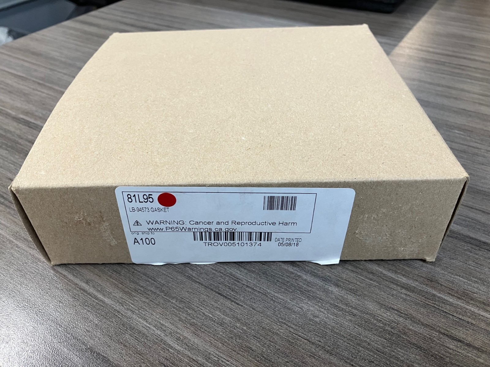 LENNOX CAT# 81L95 COLLECTOR BOX GASKET LB-94573 81L9501