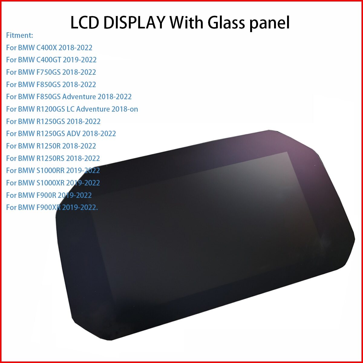 LCD Display Glass TFT Motorcycle For BMW F750GS S1000XR R1200GS F850GS R1250RS