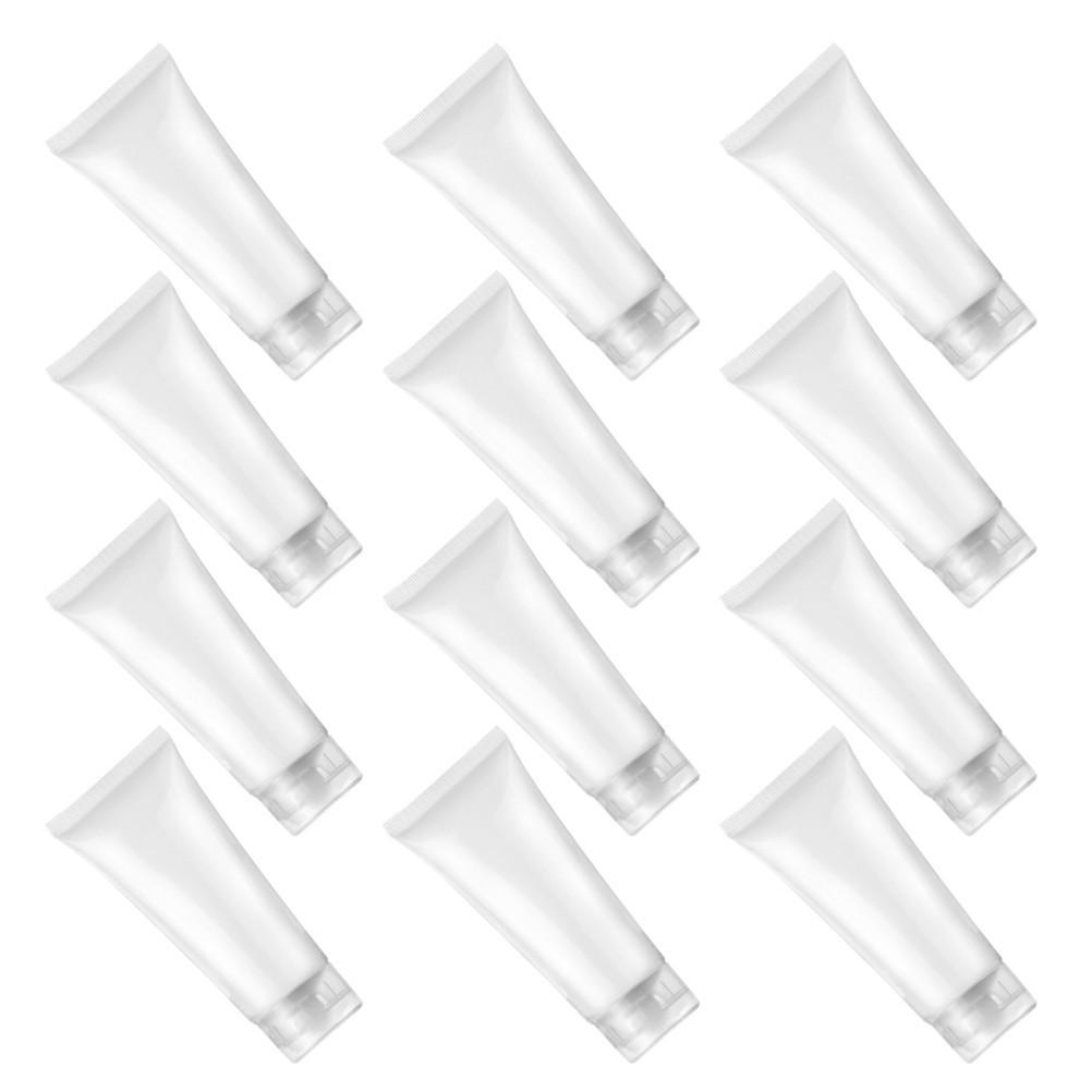 30Pcs Refillable Durable Plastic Squeeze Bottles for Travel Lotion Shampoo
