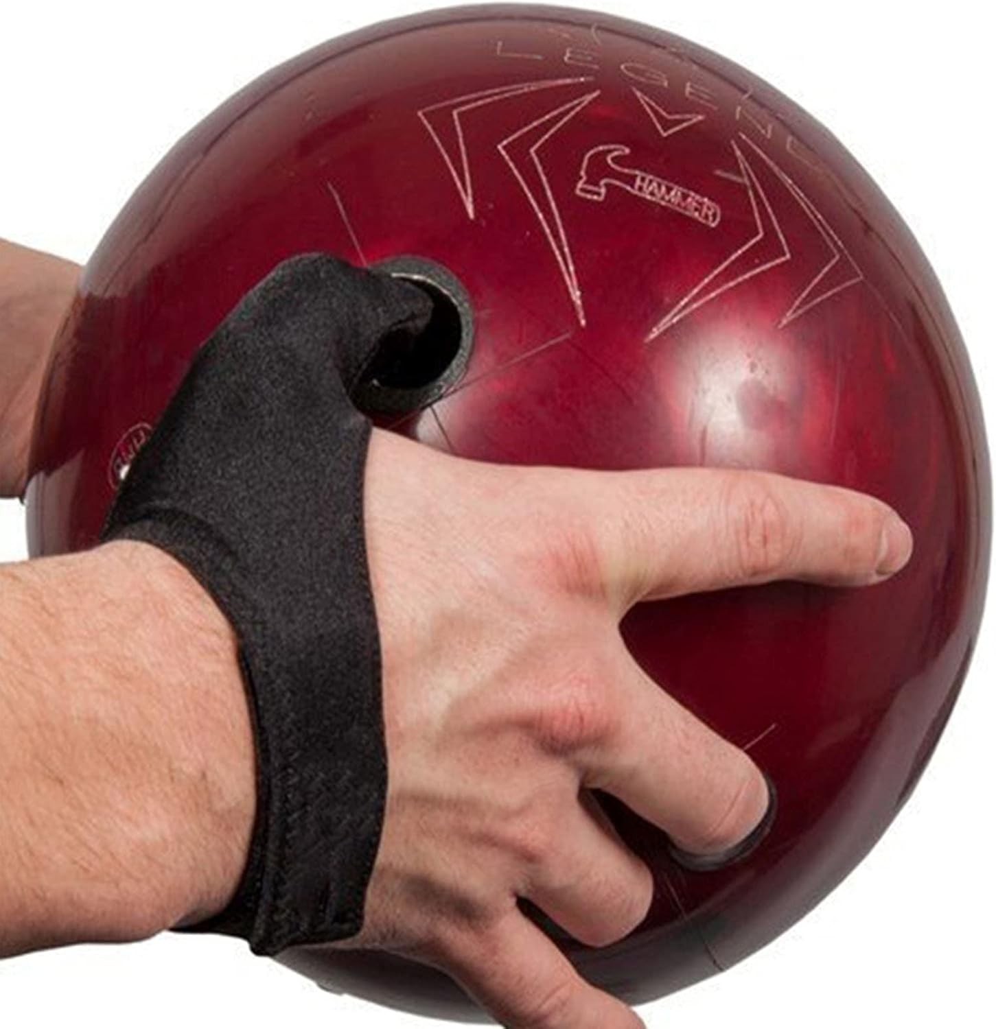 Bowling Thumb Saver - Protector Glove, Stabilizer for One Size, Black