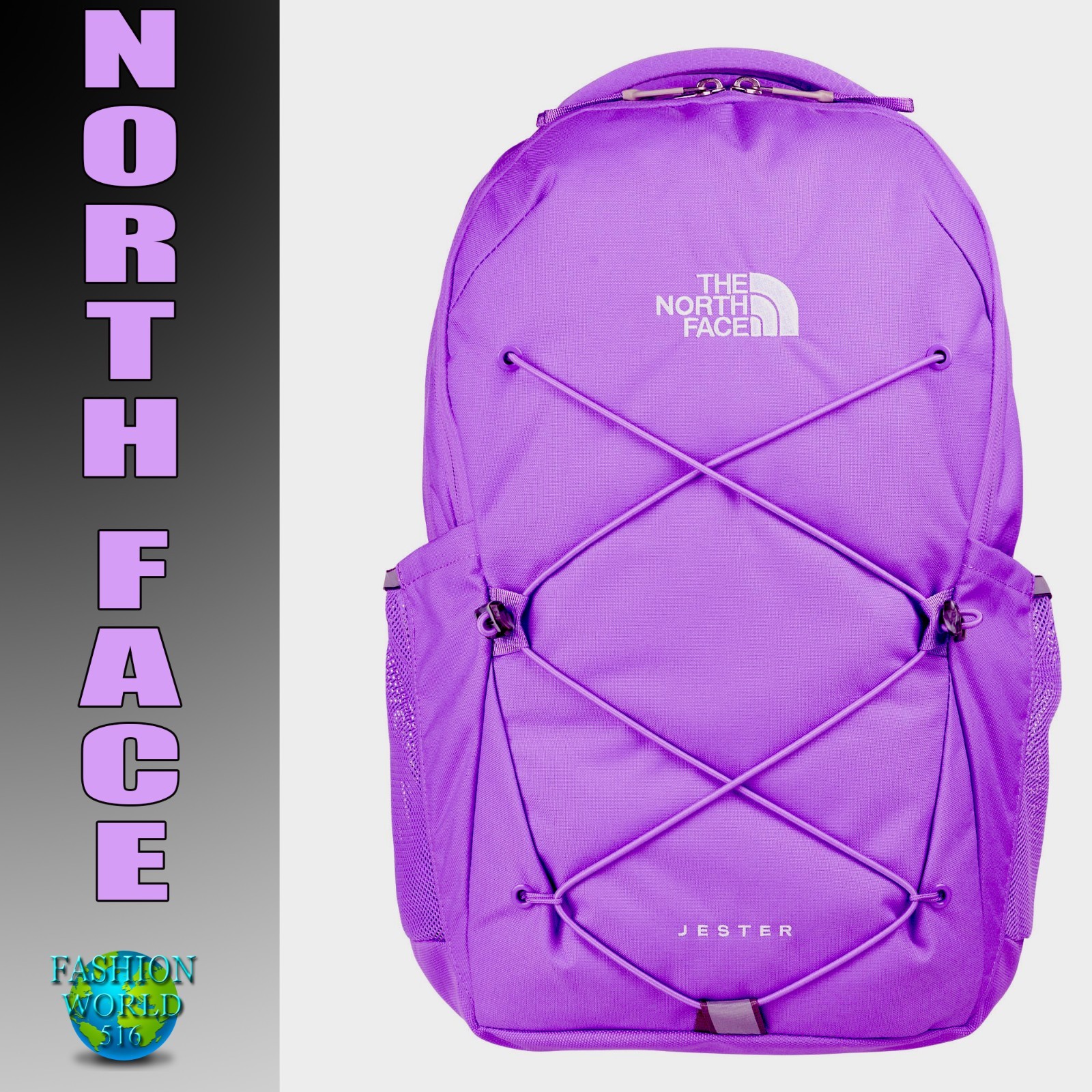 The North Face FlexVent Jester Backpack Laptop School Gym Bag Purple