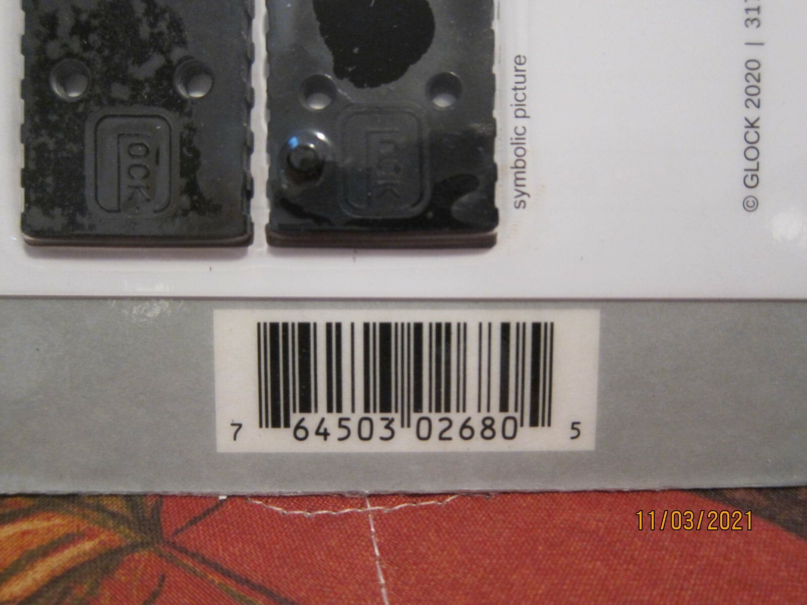Glock MOS Adapter Plate Set 01 nDLC For 25.5 mm Slide (Modular Optic System)