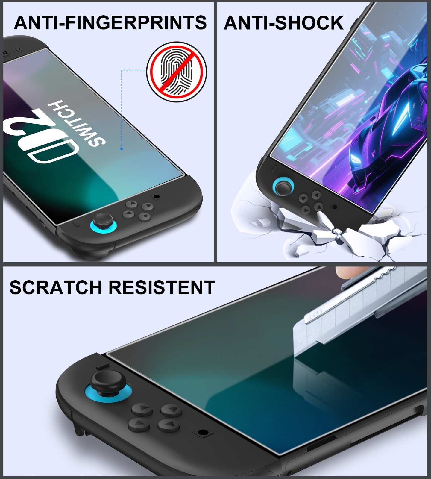 HD Clear Screen Protector Tempered Glass For Nintendo Switch 2 (2025) Console