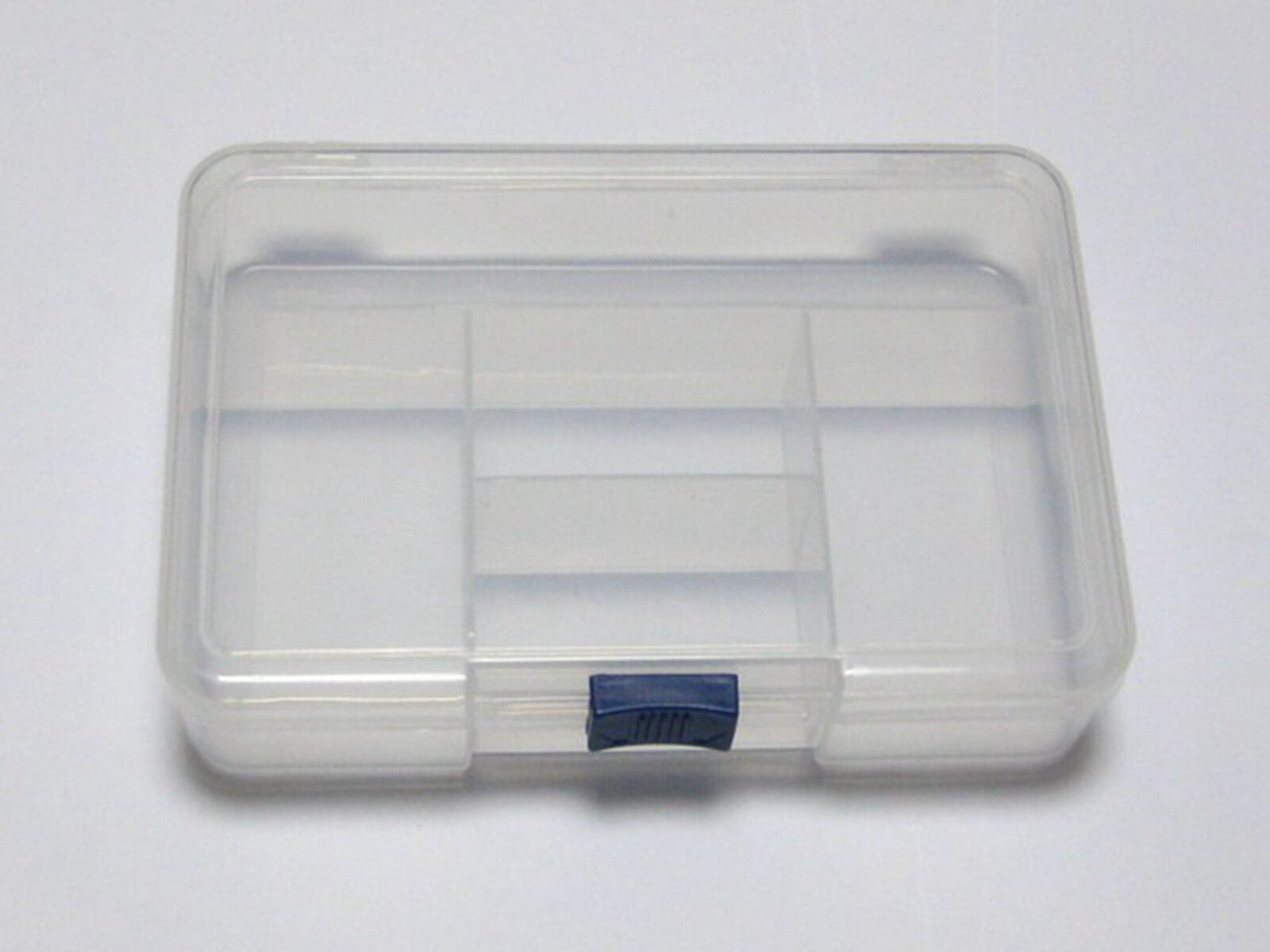 Clear Plastic Box Jewelry Beads Display Compartment Storage Container Case 144mm