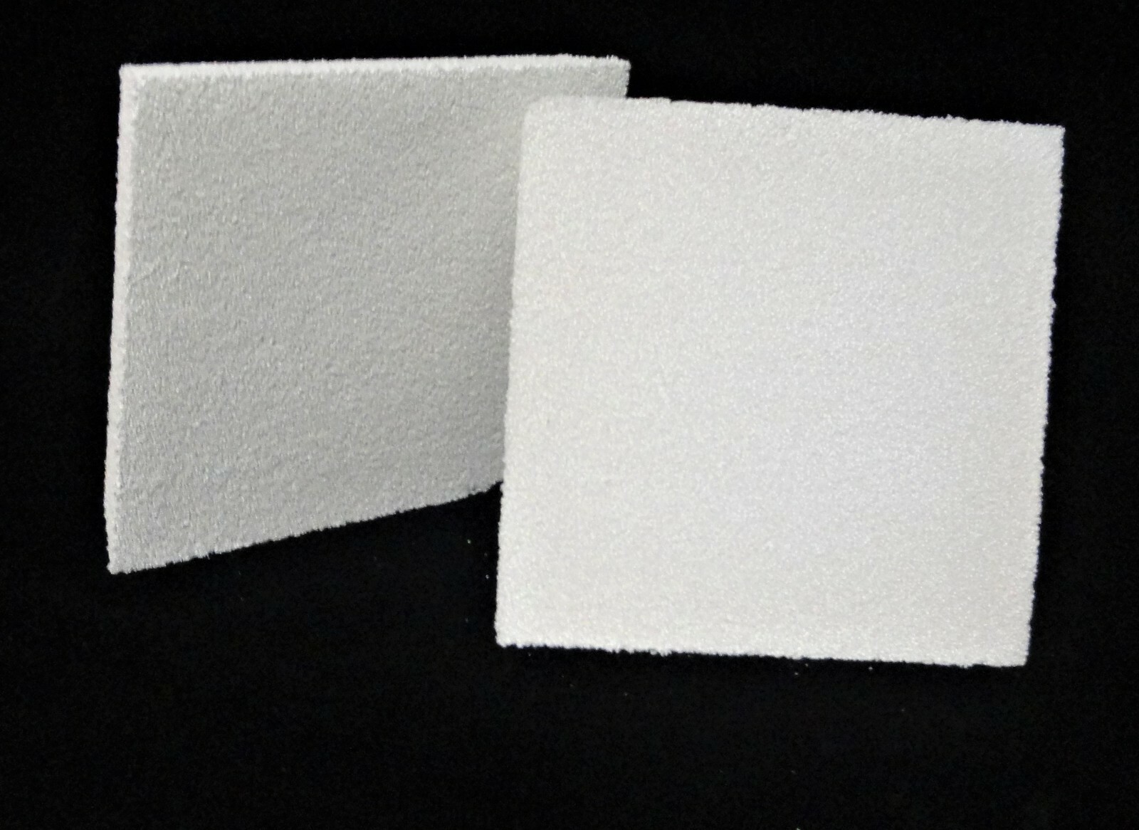 9" x 9" x 1.75 SQUARE TAPERED ALUMINA RETICULATED SPONGE FILTER 30 ppi No.: 574