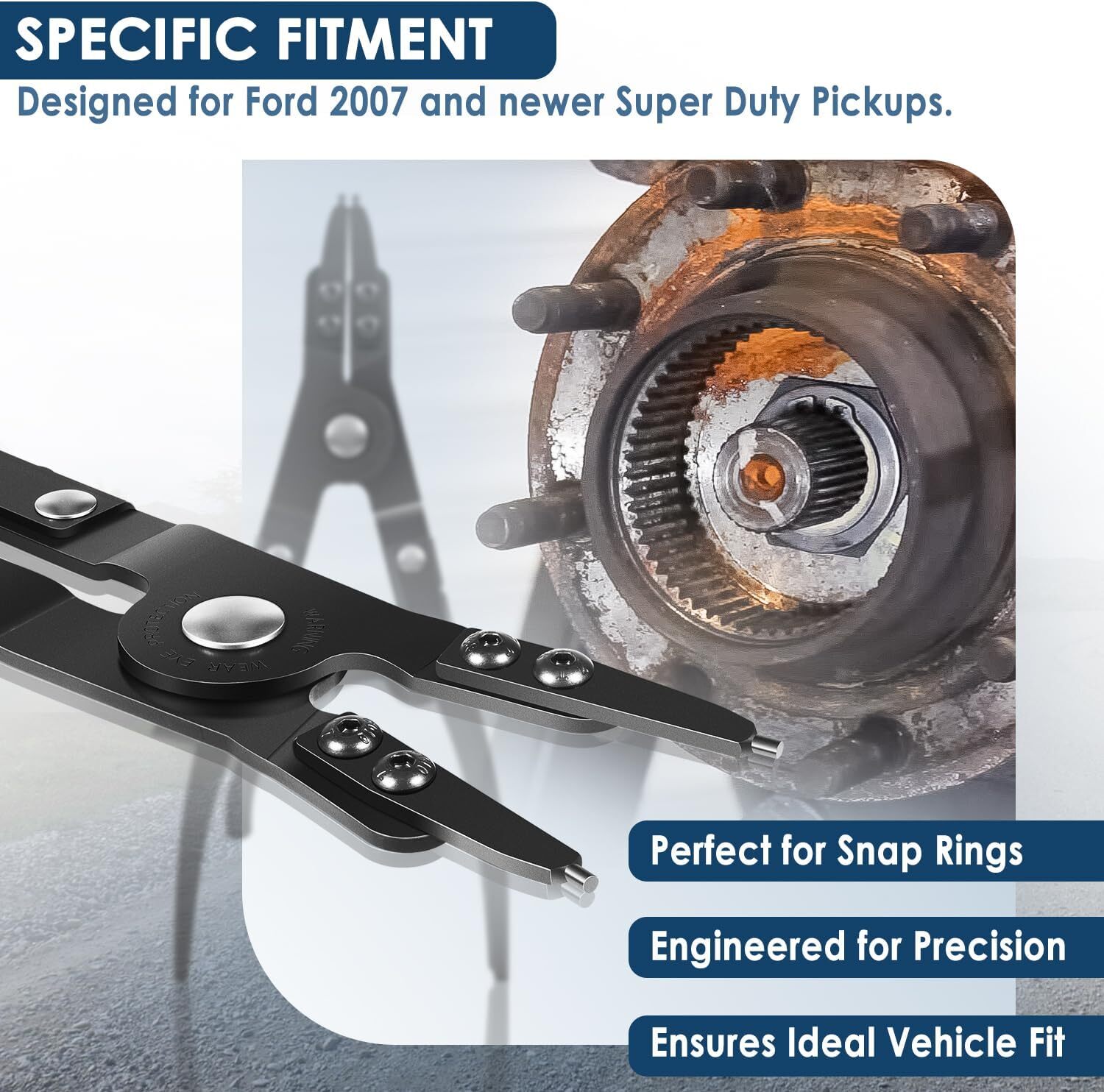 For Ford Super Duty #38700 Spindle Large Snap Ring,Retaining Ring Pliers