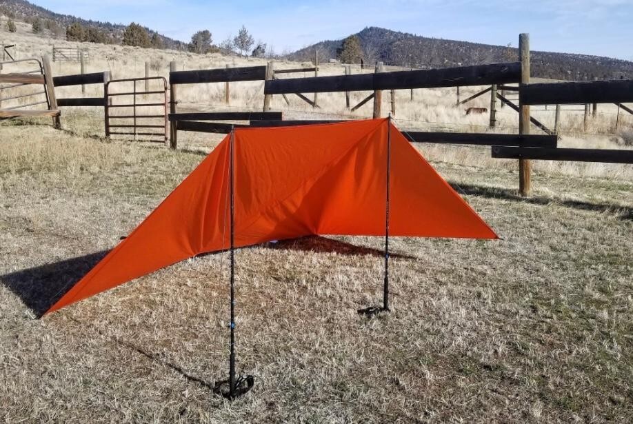 UL Hiker Ultra Lite 6x9 Versatile Shelter Blaze Orange  Silpoly