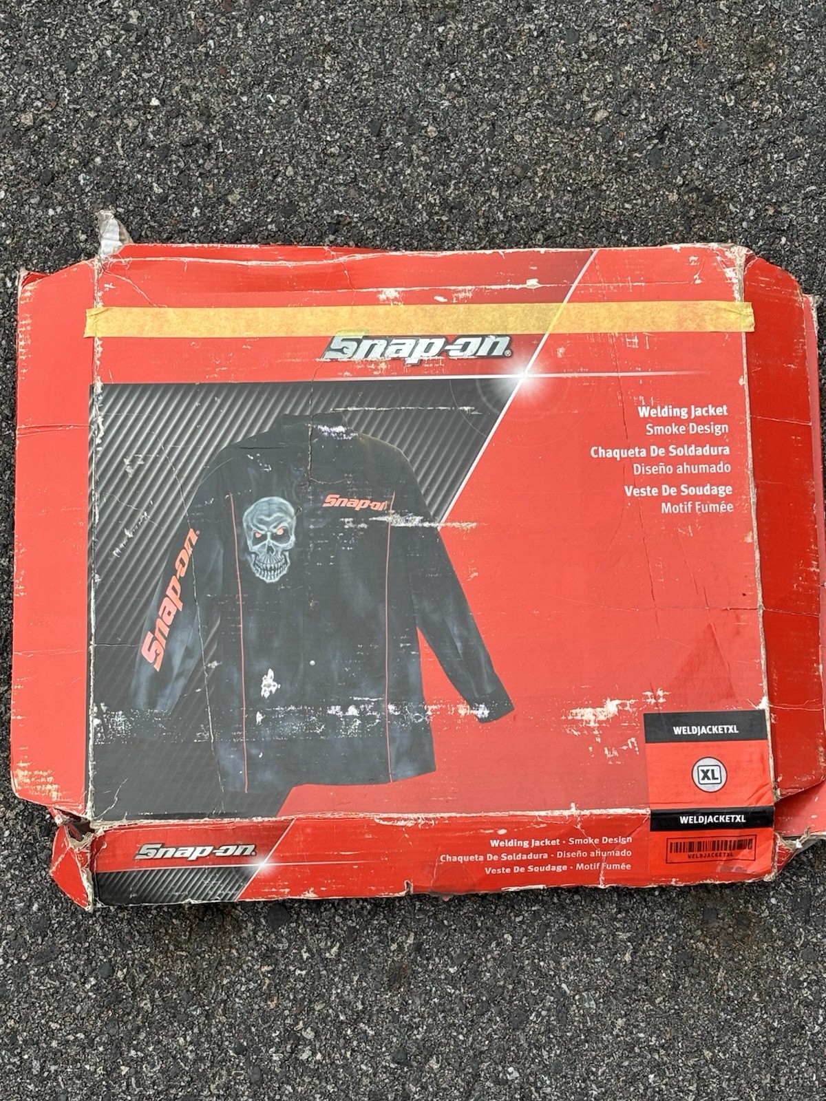 Snap On Tools NEW WELDJACKETXL Skull Welding Jacket Black with Skull XTRA LARGE