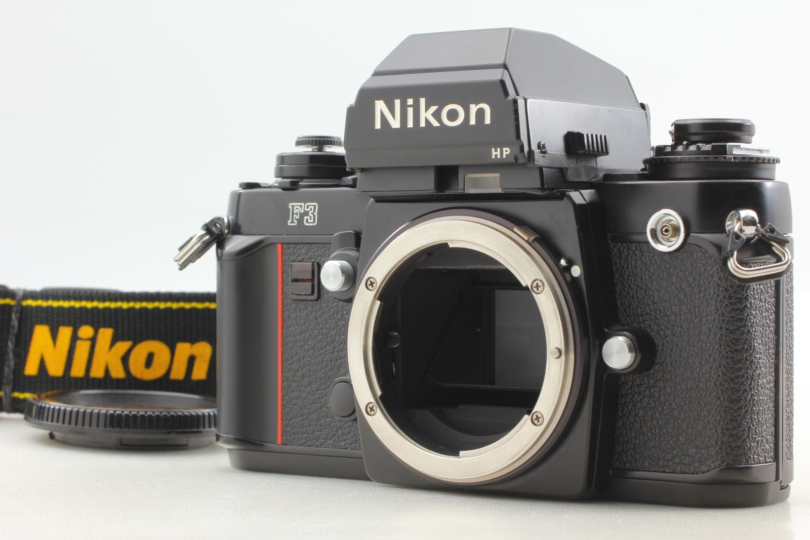 154xxxx[MINT w/ Strap] Nikon F3 Eye Level SLR 35mm Film Camera Black From JAPAN