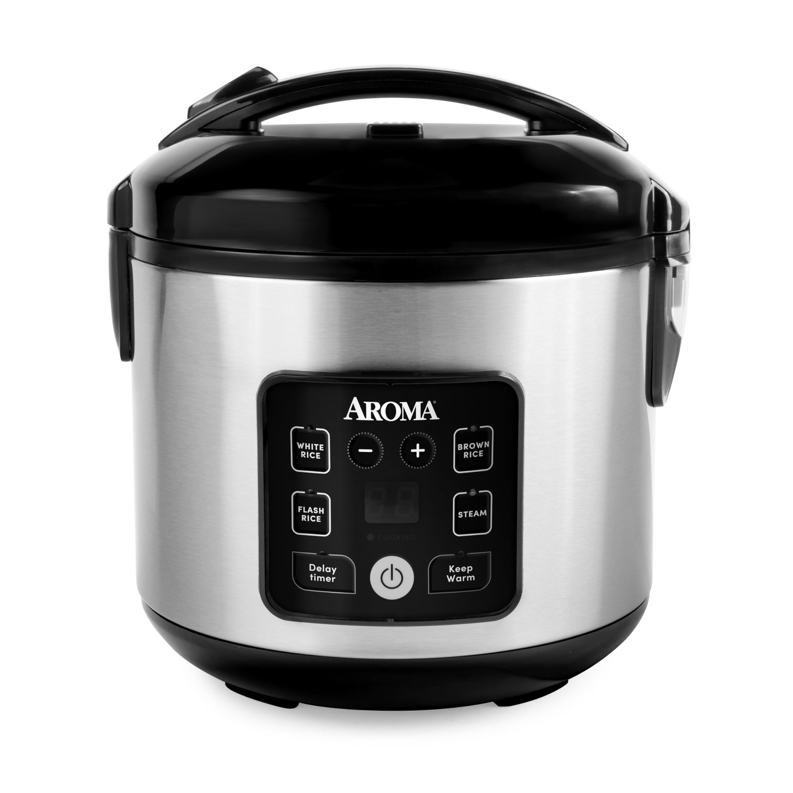 AROMA® CoreCoat™ Digital Rice Cooker & Steamer for Brown with Black