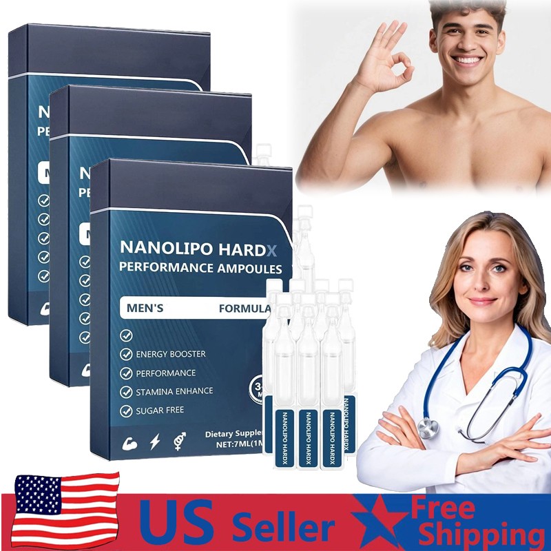 2025 New NanoLipo HardX Performance Ampoules - Men's Energy Booster Performance