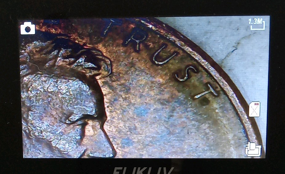 Error 1986 Lincoln Penny- Rim Run - Die Crack