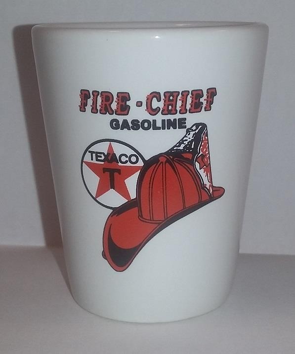 Texaco Fire Chief 1½oz. White Shot Glass