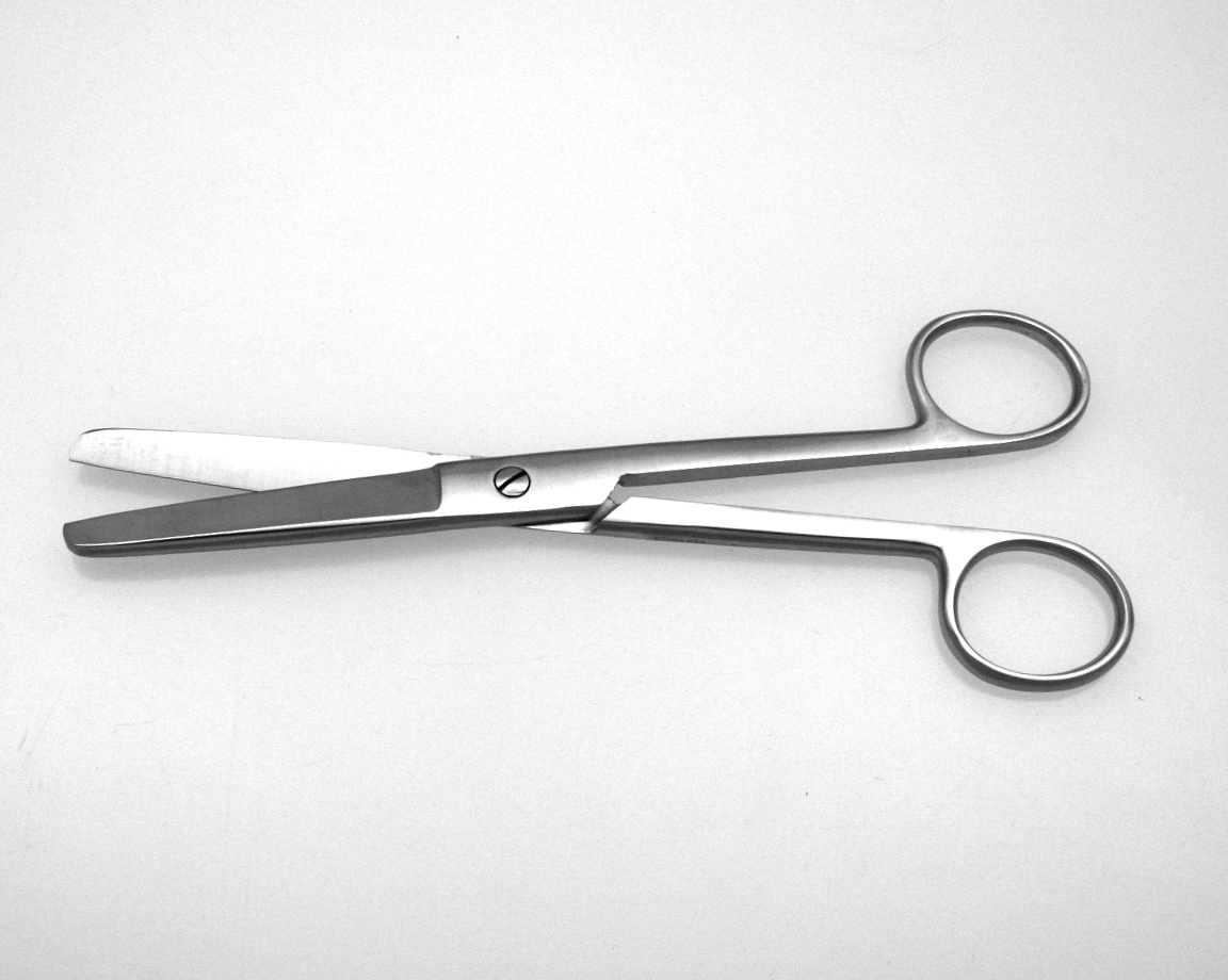 2pcs Doyen Scissors 7" Straight Blades Round Point