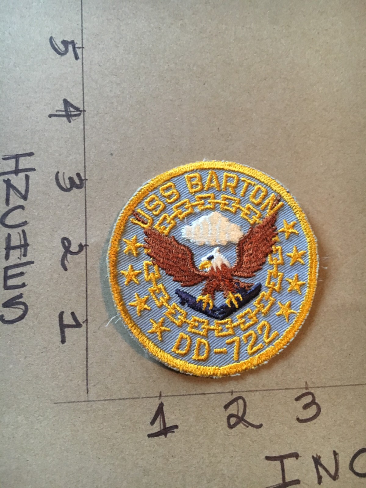 US NAVY USS Barton (DD-722) Patch 5/1/25