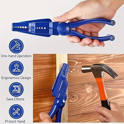 No-Hurt Hammering Tool - Nail Holder Pliers for Safe & Accurate Work US