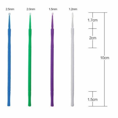 100Pcs Dental Microbrush Disposable Applicators Tips Micro Brush Cleaning