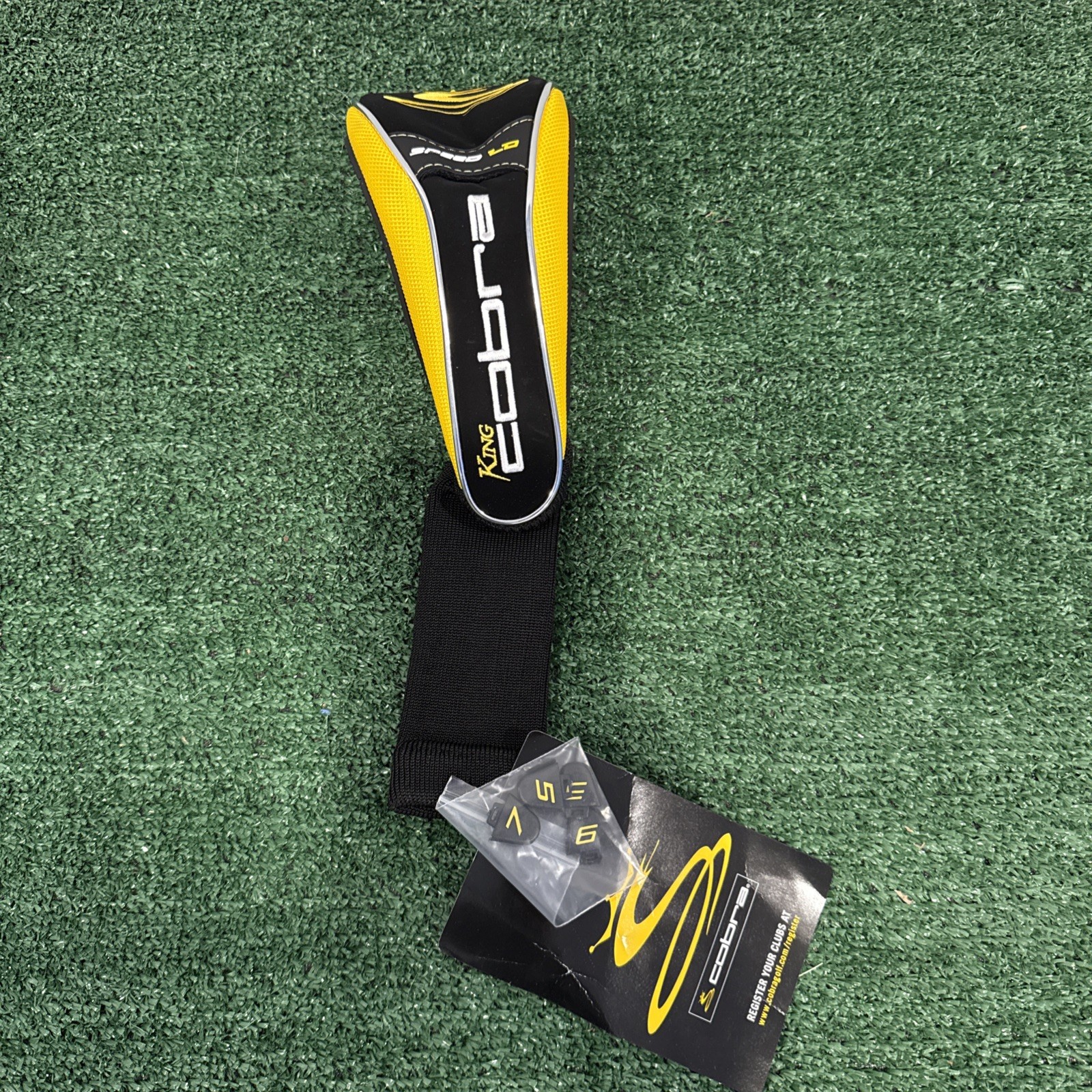 NEW King Cobra Speed LD Fairway Wood Head Cover Black & Yellow Headcover
