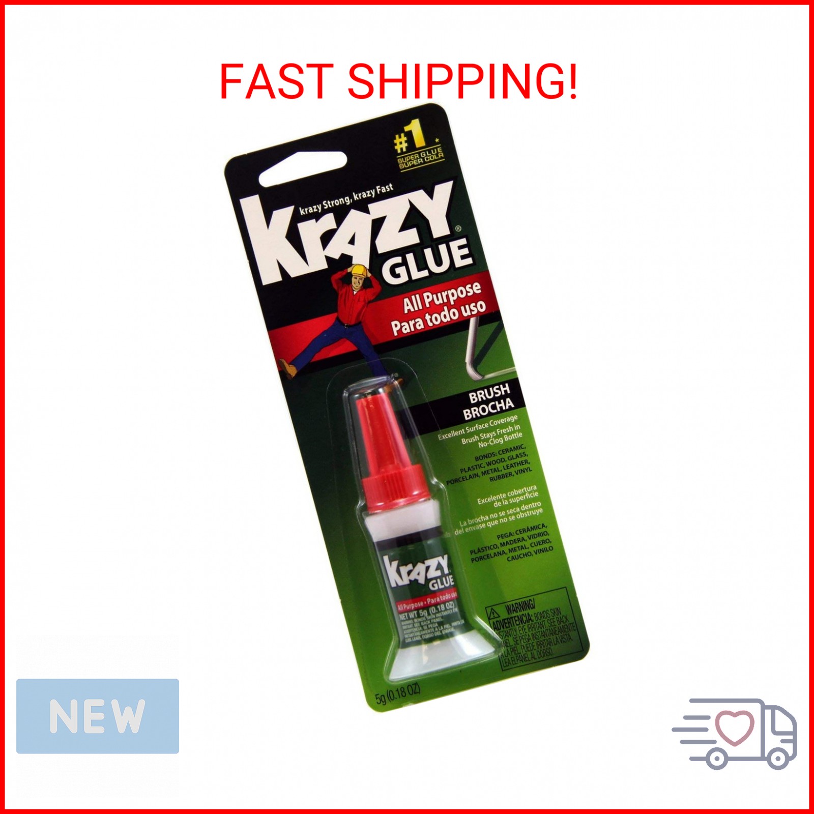Krazy Glue 5G All Pur Brush On