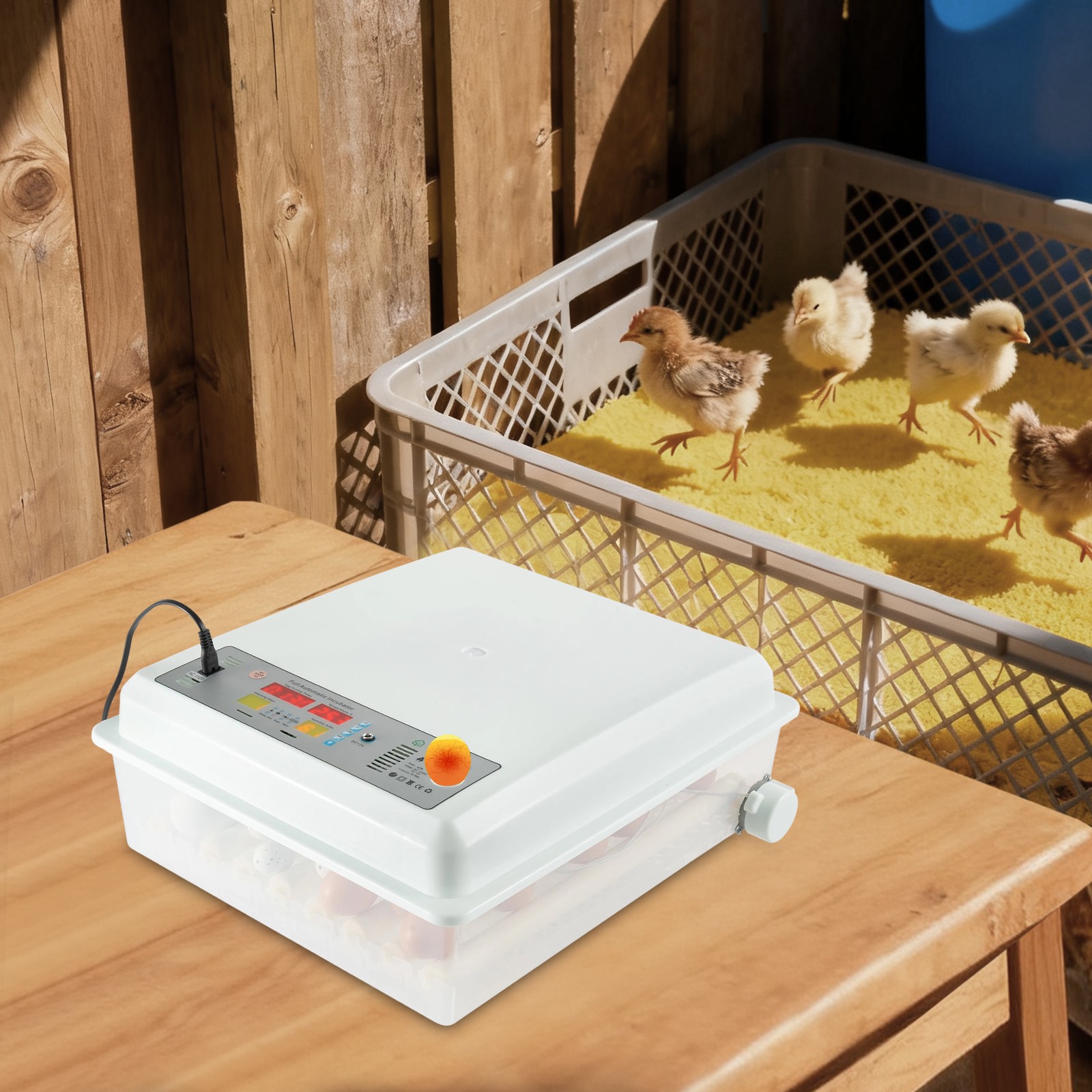 64 Digital Eggs Incubator Egg Hatcher With Temperature Control Automatic Turner