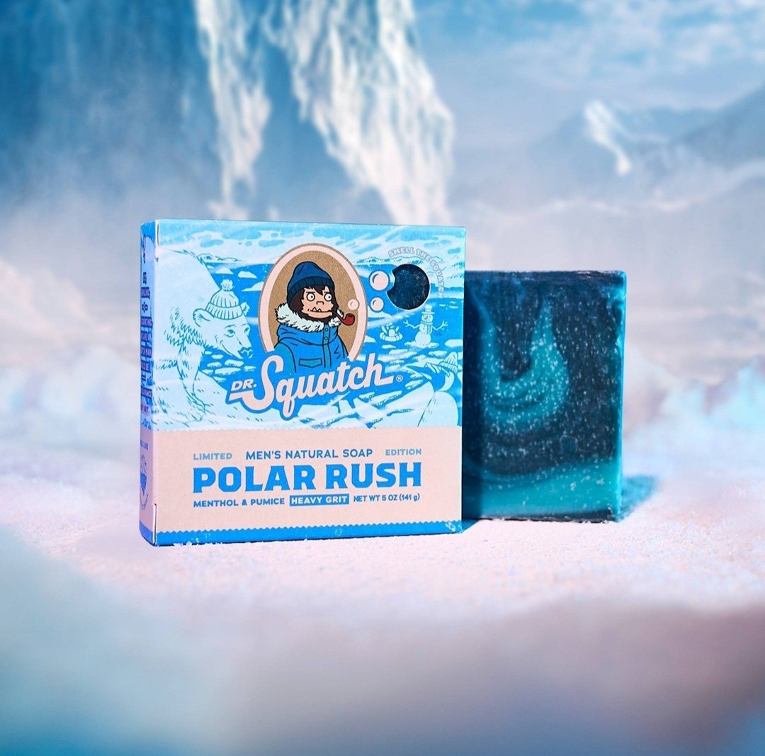 Dr. Squatch Ltd Ed. Bar Soap Polar Rush Heavy Grit 5oz