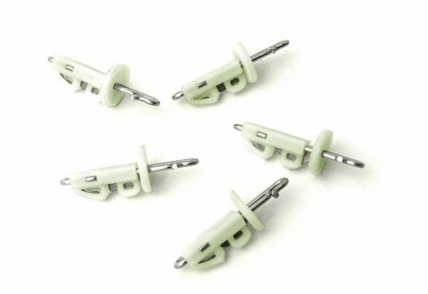 25 x Gemini Sea Fishing Splash Down Solo Hook Bait Clips - Glow Luminous