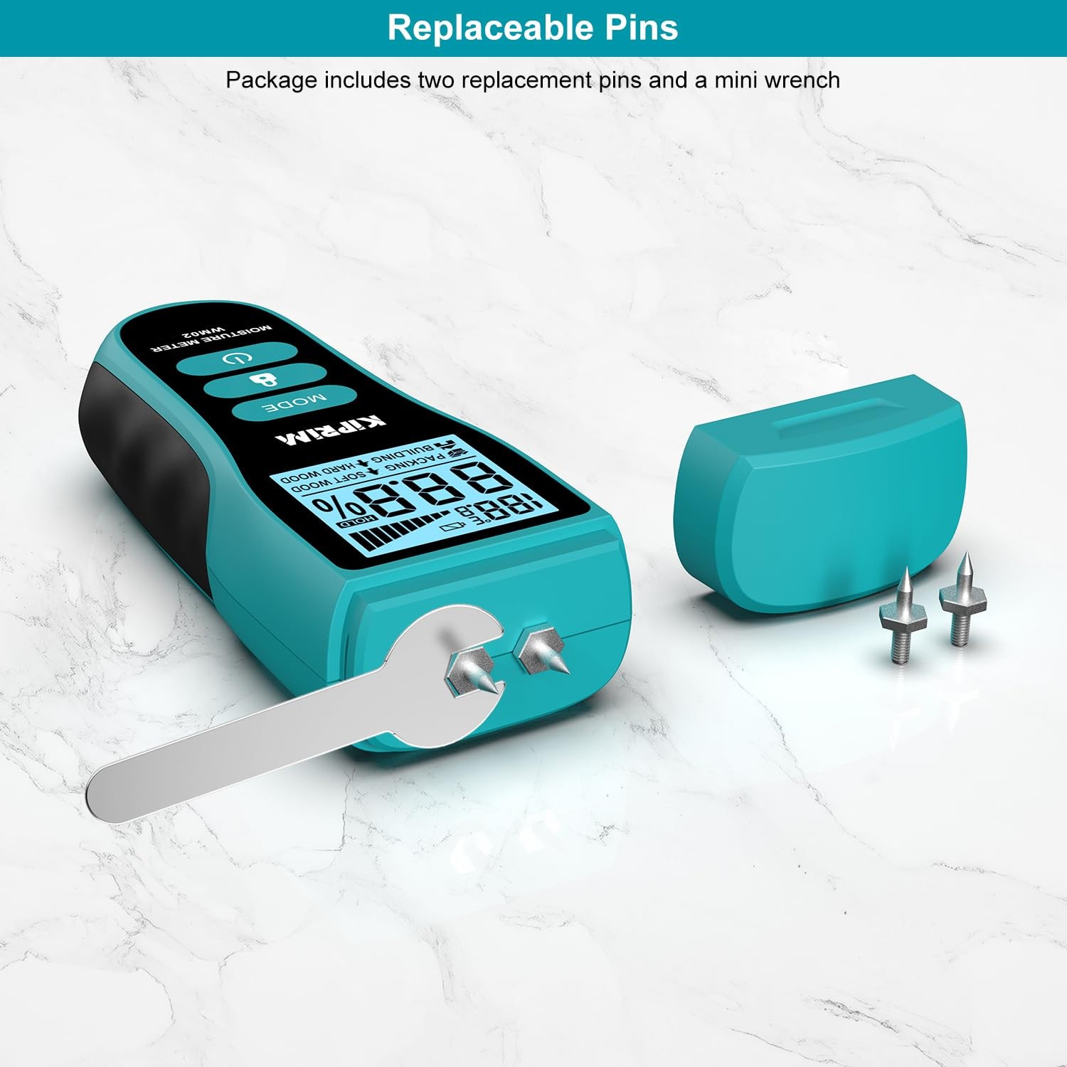 Kiprim Pin-Type Multi-Function Moisture Meter with LCD Display Model WM02