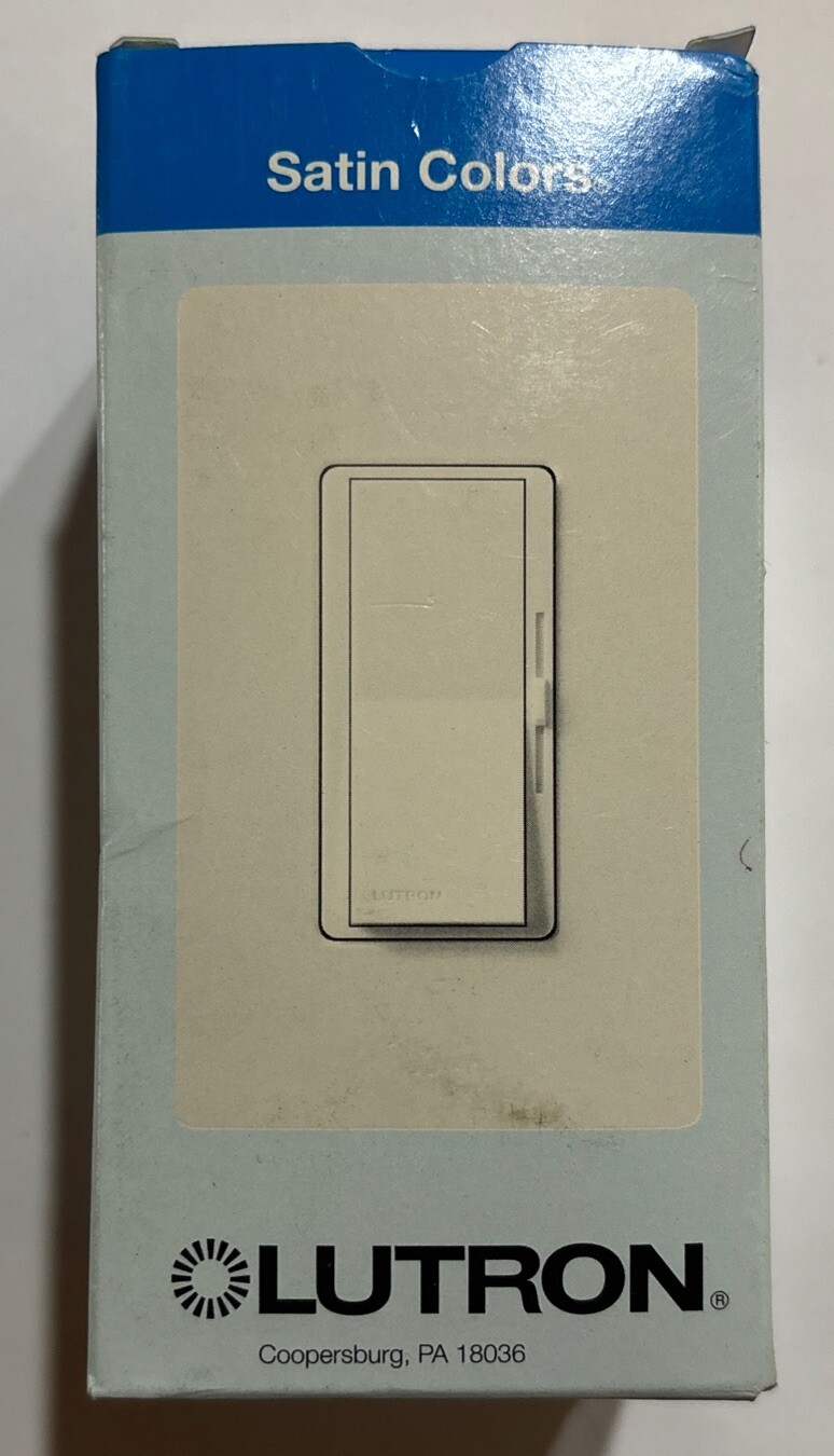 Lutron DVSCLV-600P-ES single pole, dimmer, eggshell