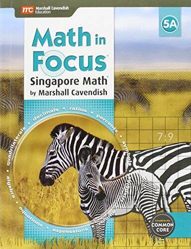 Math in Focus: Singapore Math: Student Edition, Book A Grade 5 2015 - GOOD