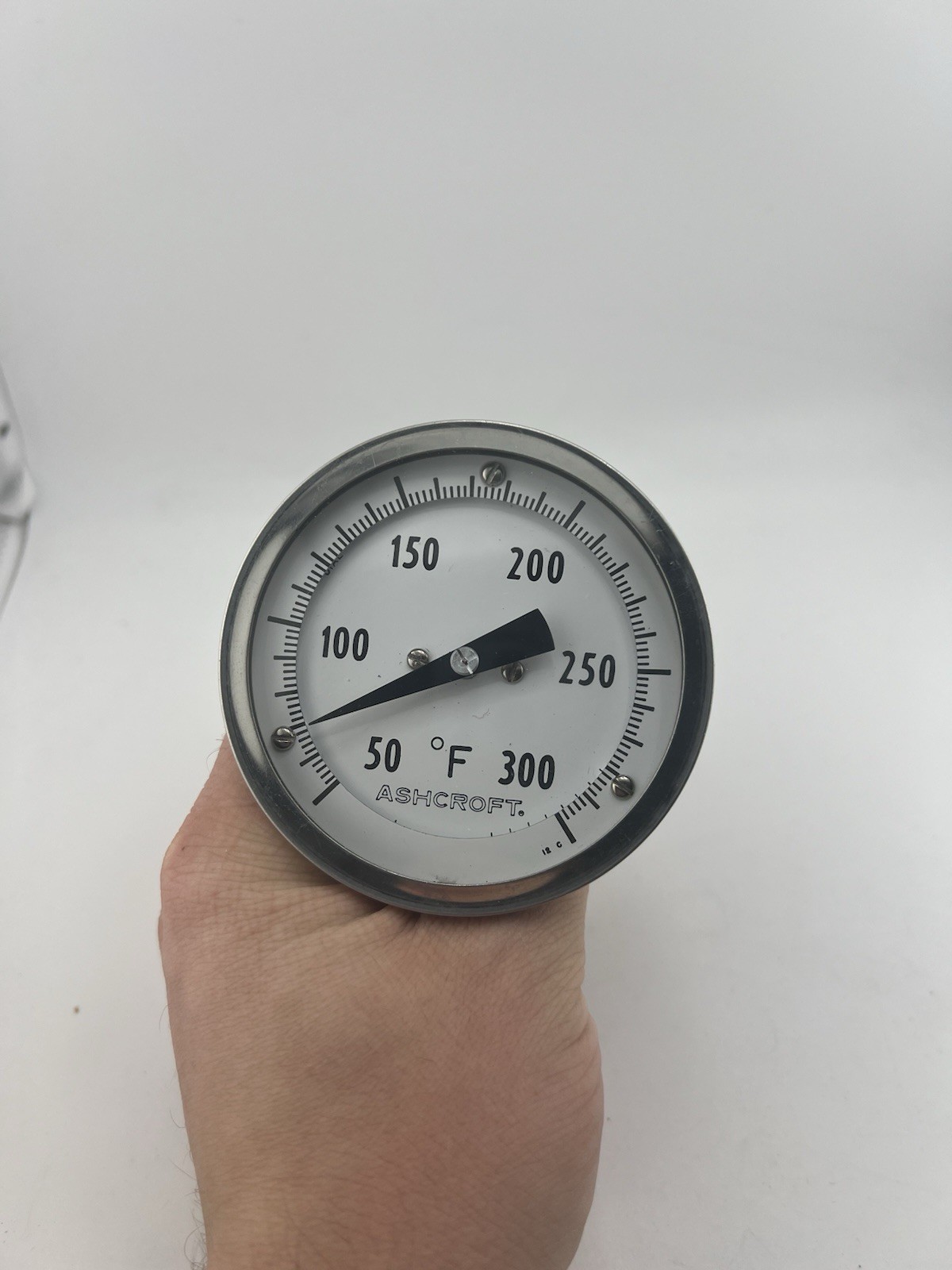 Ashcroft Bimetal Thermometer 50-300°F 316L Stainless Steel Industrial Dial Gauge