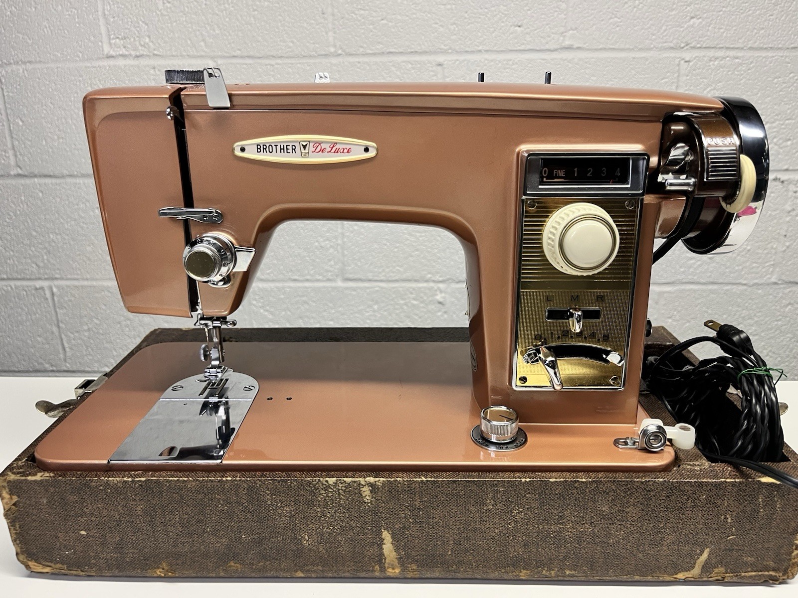 Vintage Rare Brother Deluxe Model 921 Heavy Duty Sewing Machine Pedal & Case