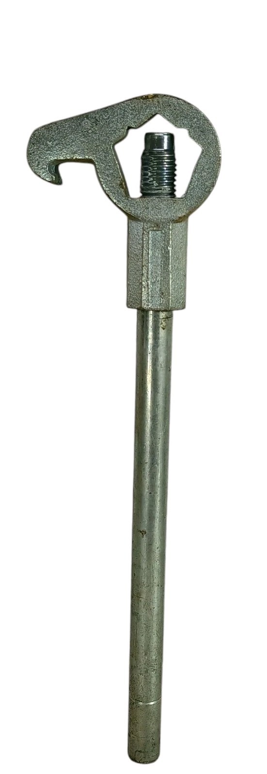 18” Adjustable Fire Hydrant Wrench W/ Spanner Hook Pentagon & Square Nuts