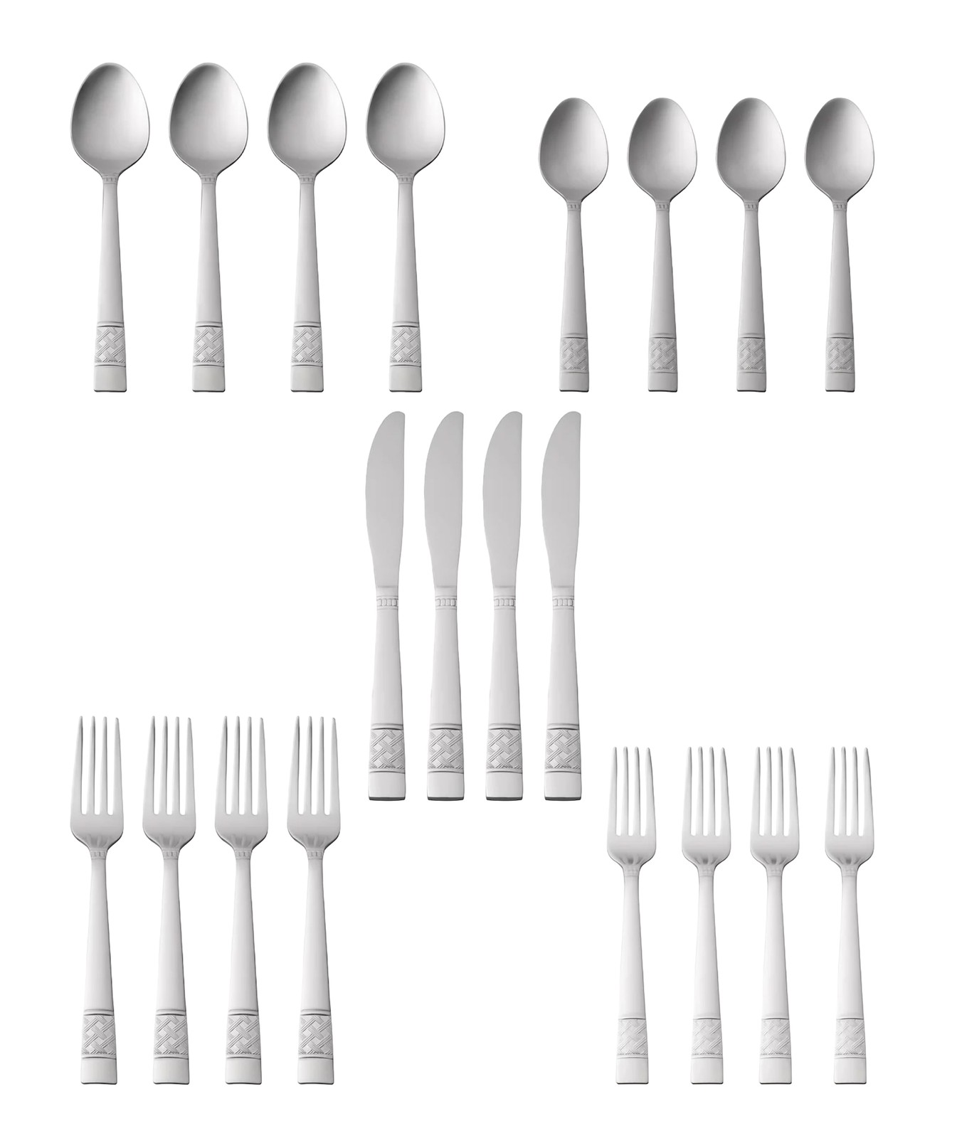 Pierremont 20 Piece Polished Adult Stainless Steel Flatware Set, Service for 4
