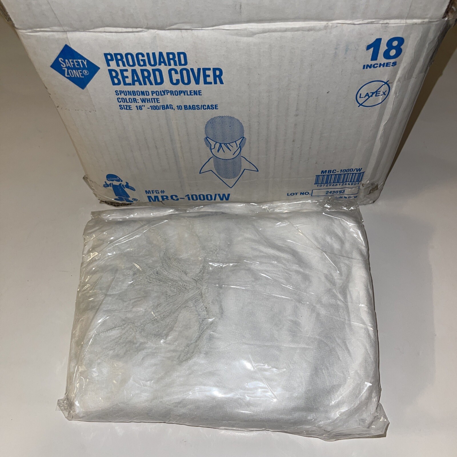 New Malt MBC-1000W Beard Covers - Polypropylene White (1000 Count) Great Bargain