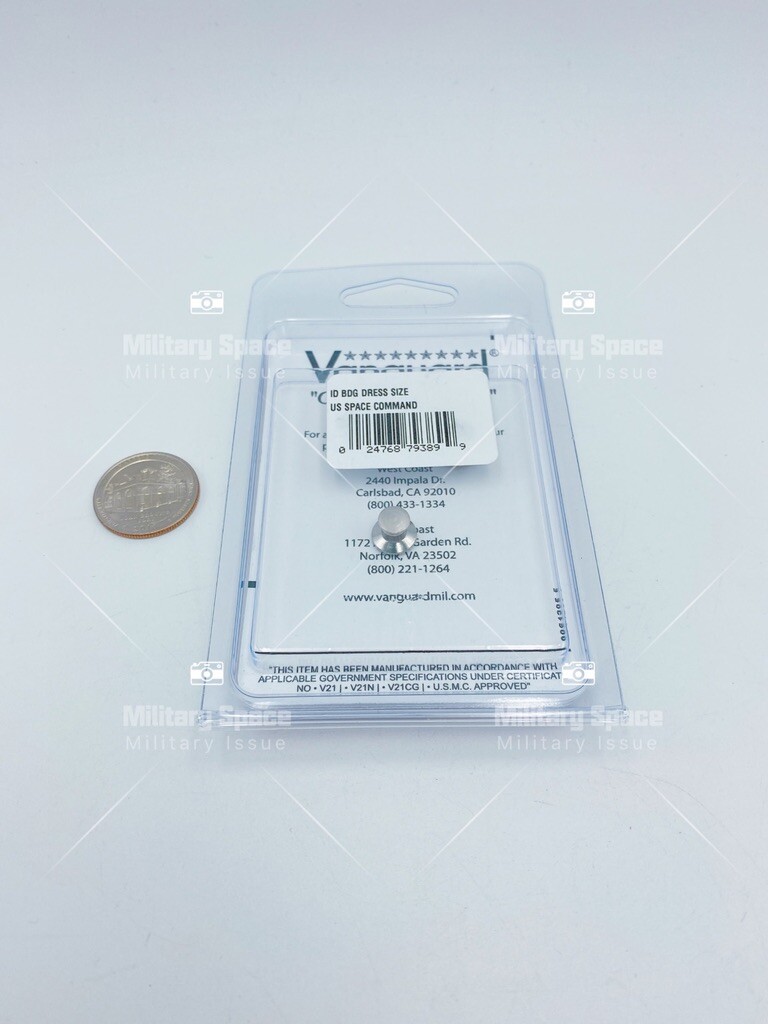 GENUINE U.S. IDENTIFICATION BADGE: US SPACE COMMAND- MINIATURE