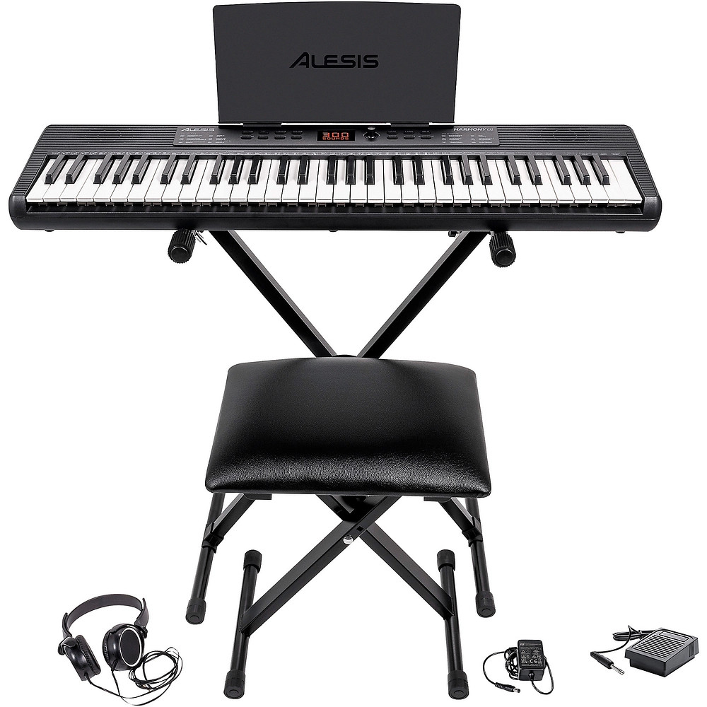 Alesis Harmony 61 MK4 61Key Portable Keyboard Package