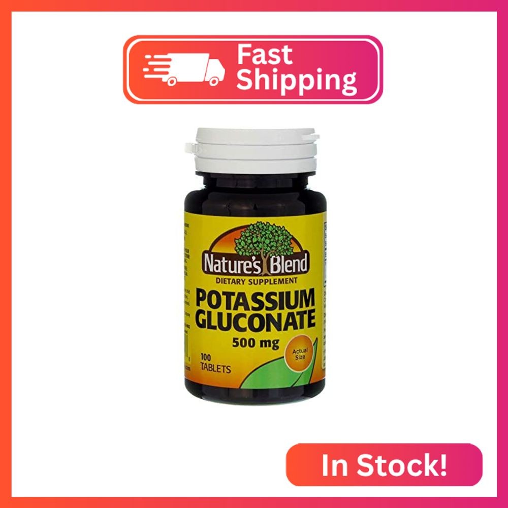 Nature's Blend Potassium Gluconate 500 mg 100 Tabs