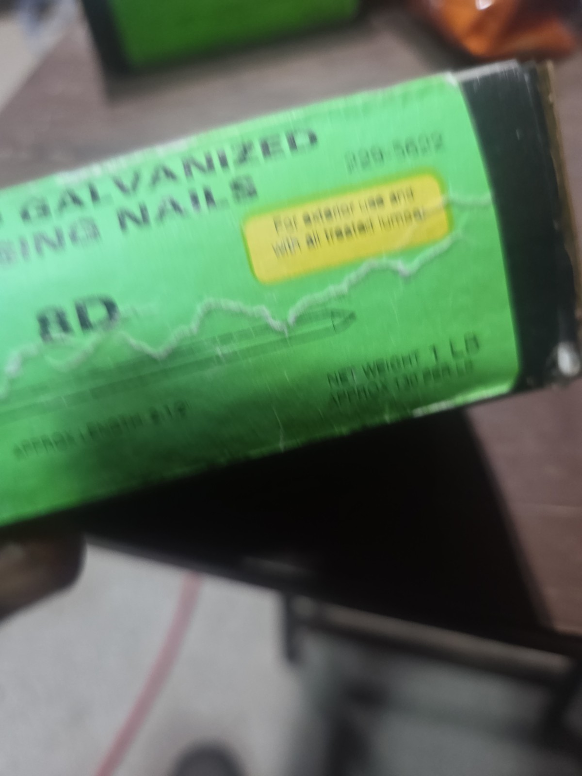 1 Lb. Grip Fast Hot-Dip Galvanized Nails 8D 2 1/2"