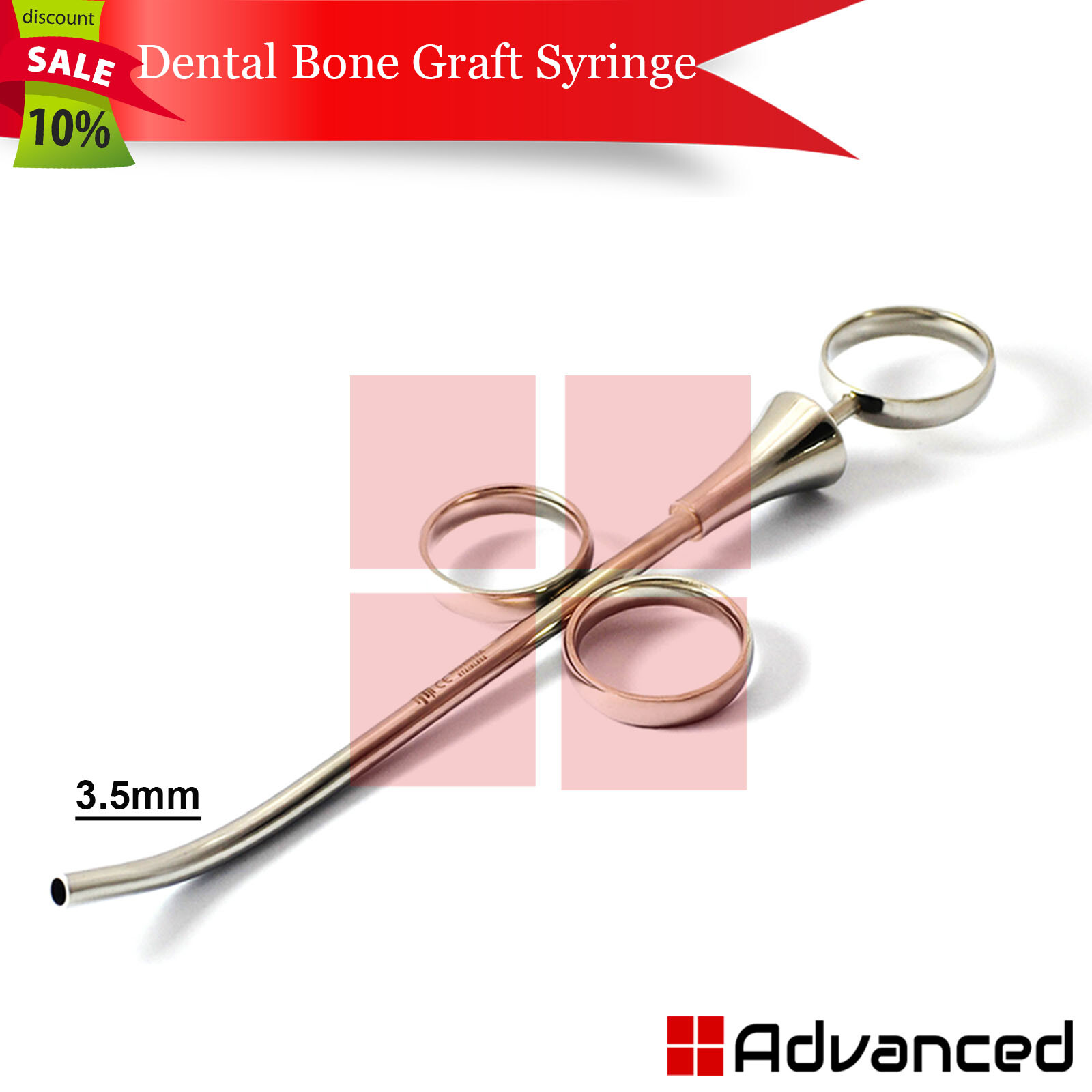 Bone Graft Syringe Implant 3.5mm Sinus Graft Augmentation Dental Instruments