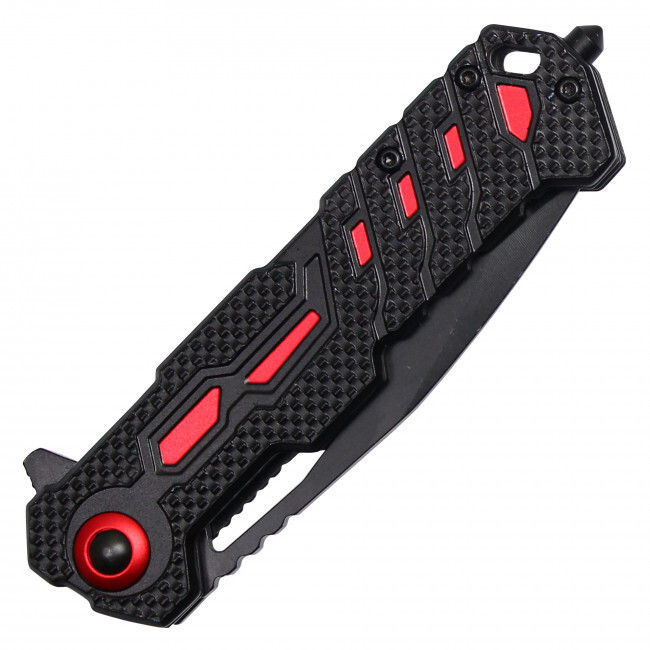 8" Red Pocket Knife