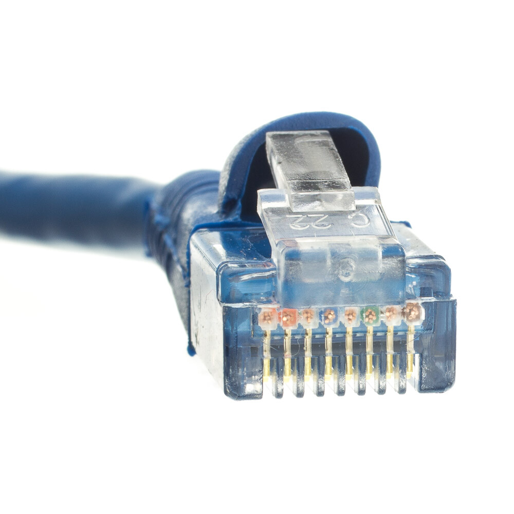 Snagless 25 Foot Cat5e Blue Network Ethernet Patch Cable